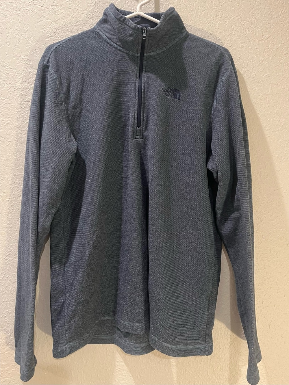 The North Face Slate Blue 1/4 Zip Fleece Pullover